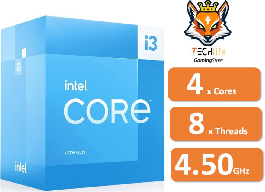 Intel Core i3-13100 4x Cores a 3.40Ghz/4.5Ghz 12MB con Gráficos Int...