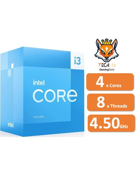 Intel Core i3-13100 4x Cores a 3.40Ghz/4.5Ghz 12MB con Gráficos Int...