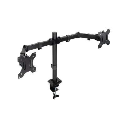 TooQ Soporte de Mesa para 2 Pantallas 17-27" Negro