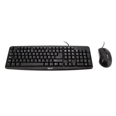 Iggual kit teclado y ratón com-ck-basic negro Iggual kit teclado y ratón com-ck-basic negro