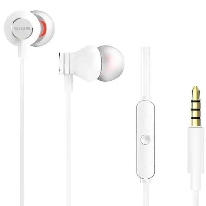 Aiwa ESTM-50 Auriculares con Micrófono Blancos