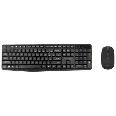 Approx! mk335 kit teclado+ratón 2.4ghz negro Approx! mk335 kit teclado+ratón 2.4ghz negro