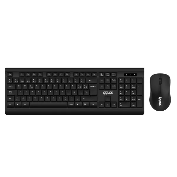 Iggual kit teclado ratón inalámbrico wmk-business