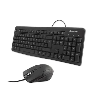 Coolbox kit teclado + raton usb con cable Coolbox kit teclado + raton usb con cable