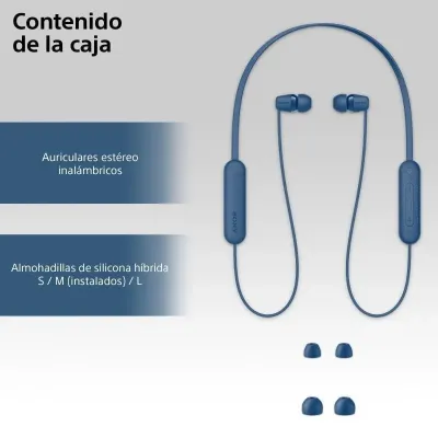 Sony WI-C100 Auriculares Bluetooth Azules