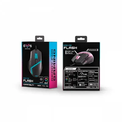 Energy Sistem Gaming Mouse ESG M2 Flash Ratón Gaming RGB 6400 Energy Sistem Gaming Mouse ESG M2 Flash Ratón Gaming RGB 6400