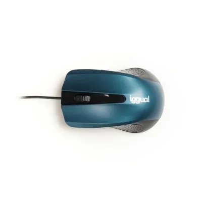 Iggual Com-Ergonomic-RL Ratón Óptico 800DPI Azul Iggual Com-Ergonomic-RL Ratón Óptico 800DPI Azul