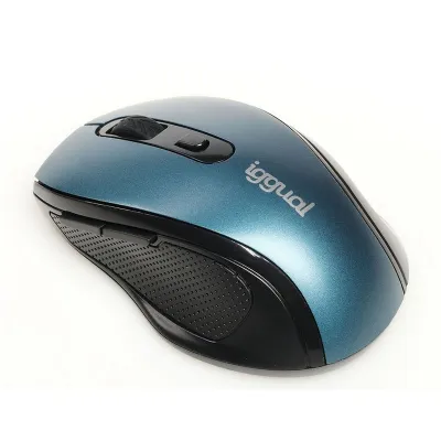 Iggual ratón inalámbrico ergonomic-m-1600dpi azul Iggual ratón inalámbrico ergonomic-m-1600dpi azul