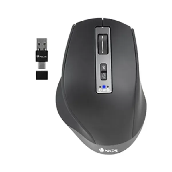 NGS Blur-RB Ratón Wireless Láser Multidispositivo Negro