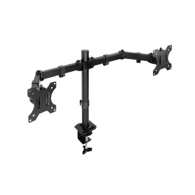 TooQ Soporte de Mesa para 2 Pantallas 17-27" Negro