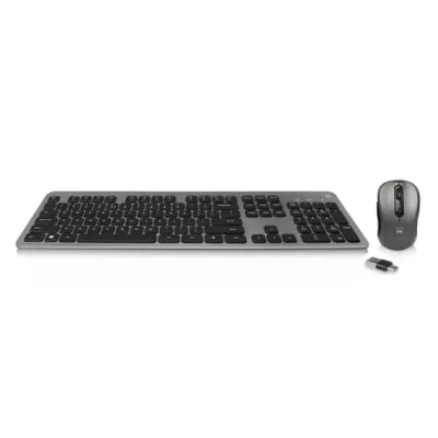 Ewent EW3272 Combo Teclado Inalámbrico + Ratón Gris/Negro Ewent EW3272 Combo Teclado Inalámbrico + Ratón Gris/Negro
