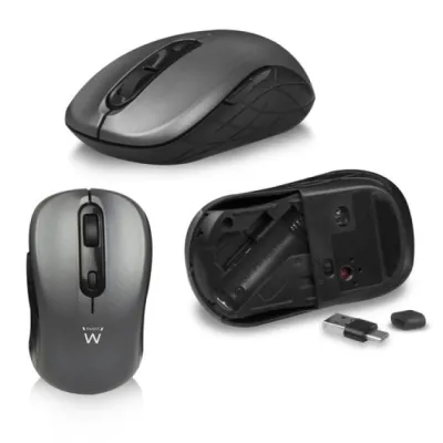 Ewent EW3272 Combo Teclado Inalámbrico + Ratón Gris/Negro Ewent EW3272 Combo Teclado Inalámbrico + Ratón Gris/Negro