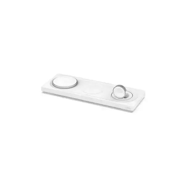 Belkin BOOST CHARGE PRO Cargador Inalámbrico 3 en 1 de 15 W con Tecnología MagSafe Oficial Blanco 