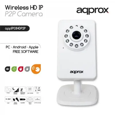 Approx APPIP03HDP2P Cámara HD IP P2P Inalámbrica