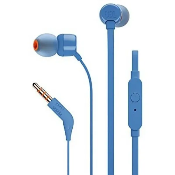 JBL T110 Auriculares con Micrófono Azules 