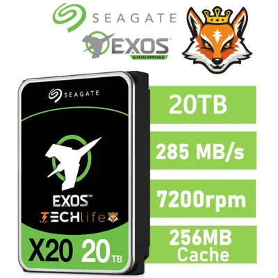 Seagate Exos X20 3.5" 20TB SATA3 SAS