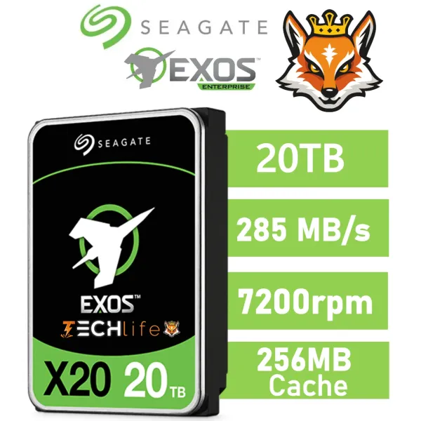 Seagate Exos X20 3.5" 20TB SATA3 SAS