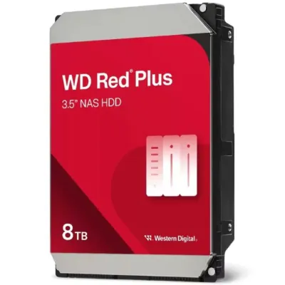 Disco Duro WD Red Plus NAS 8TB Disco Interno HDD 3.5" 256MB Disco Duro WD Red Plus NAS 8TB Disco Interno HDD 3.5" 256MB