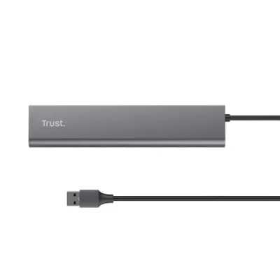Trust Halyx HUB USB a 7 Puertos USB 3.2 Gris