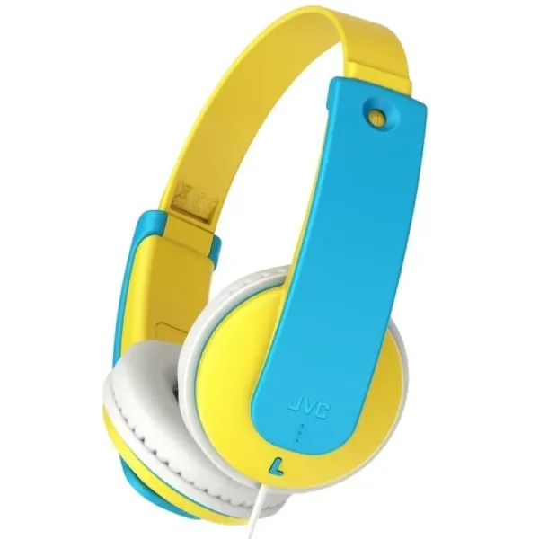 JVC HA-KD7 Auriculares Infantiles con Limitador de Sonido Azul/Amarillo 