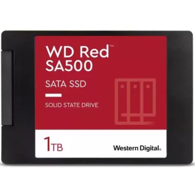 Western Digital WD Red SA500 NAS 1TB SSD 2.5" SATA 6GB/s 560MB/s Western Digital WD Red SA500 NAS 1TB SSD 2.5" SATA 6GB/s 560MB/s