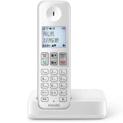 Philips D2501W/34 Teléfono Inalámbrico Blanco