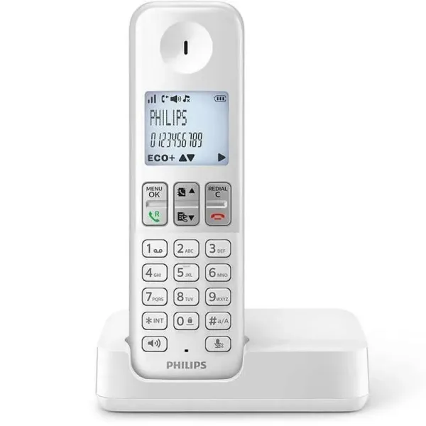 Philips D2501W/34 Teléfono Inalámbrico Blanco