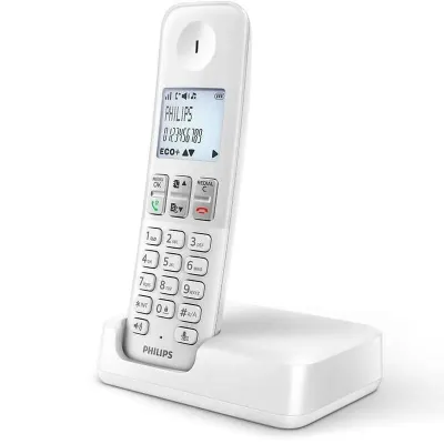 Philips D2501W/34 Teléfono Inalámbrico Blanco
