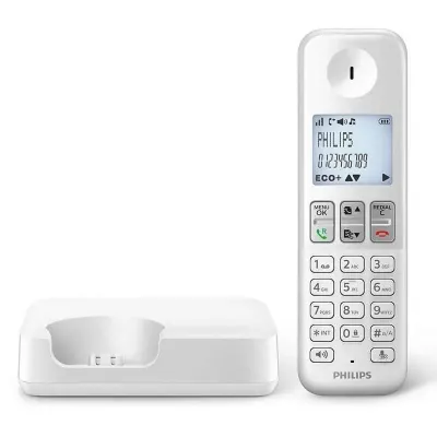 Philips D2501W/34 Teléfono Inalámbrico Blanco