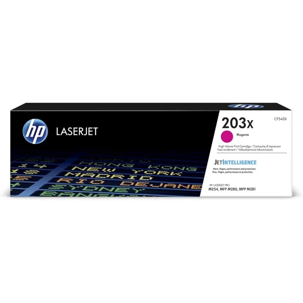 HP 203X Alta Capacidad Magenta Original | Tóner CF543X