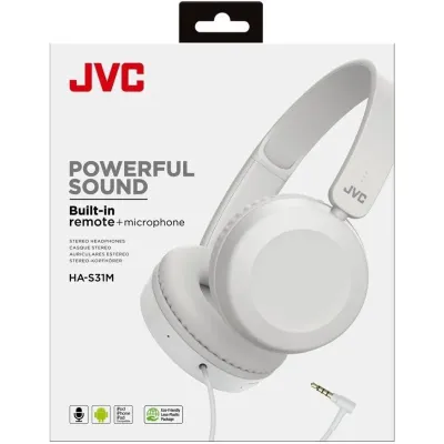JVC HA-S31M Auriculares con Micrófono Blancos