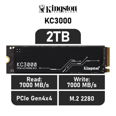 Kingston KC3000 SSD 2TB NVMe PCIe 4.0 x4 a 7000MB/s con Kingston KC3000 SSD 2TB NVMe PCIe 4.0 x4 a 7000MB/s con