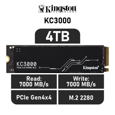 Kingston KC3000 SSD 4TB NVMe PCIe 4.0 x4 a 7000MB/s con