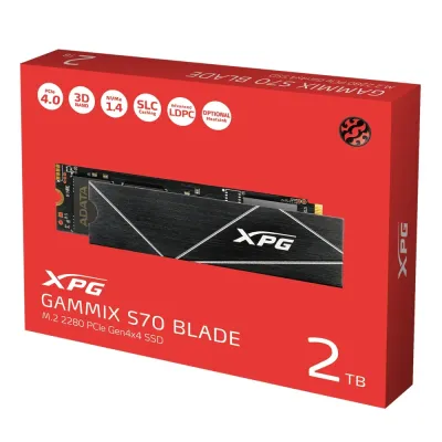 XPG Gammix S70 Blade SSD 2TB M.2 2280 PCIe Gen4x4 NVMe XPG Gammix S70 Blade SSD 2TB M.2 2280 PCIe Gen4x4 NVMe