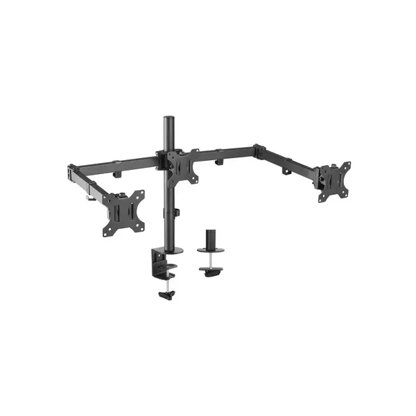 Aisens DT27TSR-061 Soporte Doble Brazo para 3 Monitores 13-27" VESA 100x100 Máx 7Kg 