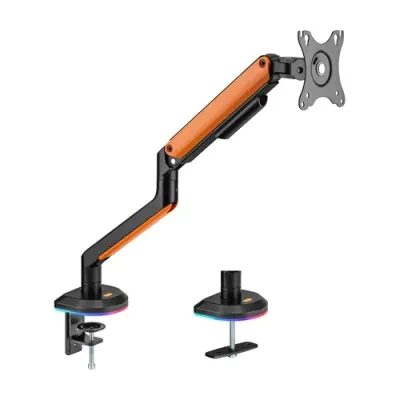 Aisens Soporte de Mesa RGB Gaming Giratorio e Inclinable para