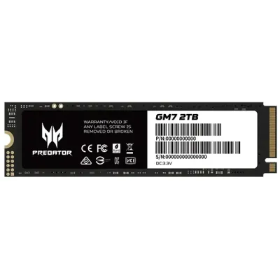 Disco Duro Acer Predator GM7 2TB Disco SSD 7400MB/S NVMe PCIe