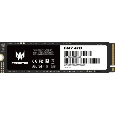 Disco Duro Acer Predator GM7 4TB Disco SSD 7400MB/S NVMe PCIe Disco Duro Acer Predator GM7 4TB Disco SSD 7400MB/S NVMe PCIe