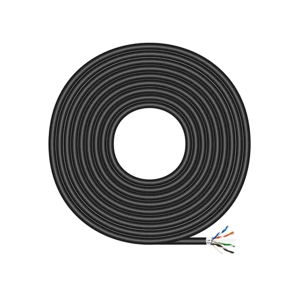 Aisens A135-0673 Bobina de Cable RJ45 FTP AWG24 Cat.6 100m Negro 