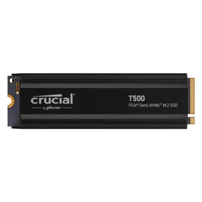 Crucial T500 2TB SSD PCIe Gen4 NVMe M.2 con Disipador Crucial T500 2TB SSD PCIe Gen4 NVMe M.2 con Disipador