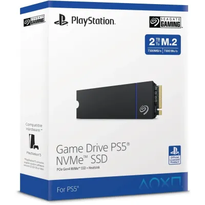 Seagate Game Drive PS5 2TB SSD con disipador a 7300MB/s PCIe