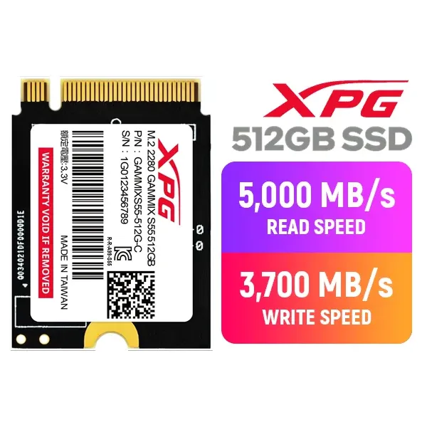 Disco Duro Adata Gammix S55 SSD 512GB M.2 PCIe Gen4 2230