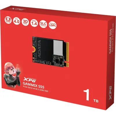 Disco Duro Adata Gammix S55 SSD 1TB M.2 PCIe Gen4 2230 Disco Duro Adata Gammix S55 SSD 1TB M.2 PCIe Gen4 2230