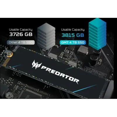 Acer Predator GM7000 4TB SSD M.2 PCIe 4.0 NVME Acer Predator GM7000 4TB SSD M.2 PCIe 4.0 NVME
