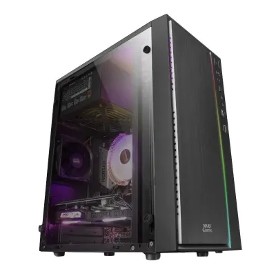 Mars Gaming MCM USB 3.0 con Ventana Negra