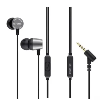 Aiwa ESTM-30SL Auriculares Inear con Cable Plateados Aiwa ESTM-30SL Auriculares Inear con Cable Plateados