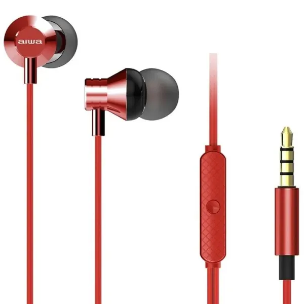 Aiwa ESTM-50 Auriculares con Micrófono Rojos 