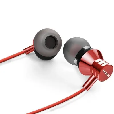 Aiwa ESTM-50 Auriculares con Micrófono Rojos
