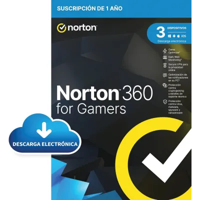 Norton 360 for Gamers 2024 | 3 Dispositivos + 50GB Nube Norton 360 for Gamers 2024 | 3 Dispositivos + 50GB Nube