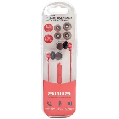 Aiwa ESTM-50 Auriculares con Micrófono Rojos